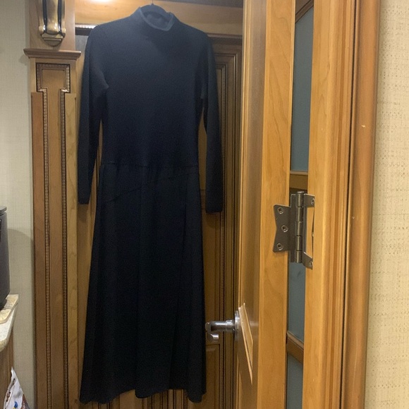 Vince Paneled Wool And Cashmere-Blend Midi Dress Size 10 - Picture 5 of 11